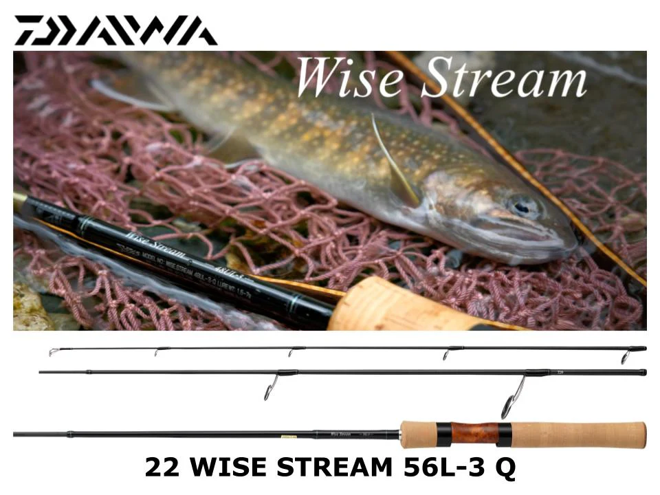 Daiwa 22 Wise Stream 56L-3 Q | 3 Pieces Spinning