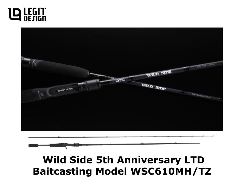 Pre-Order Legit Design Wild Side 5th Anniversary LTD Baitcasting Model WSC610MH/TZ