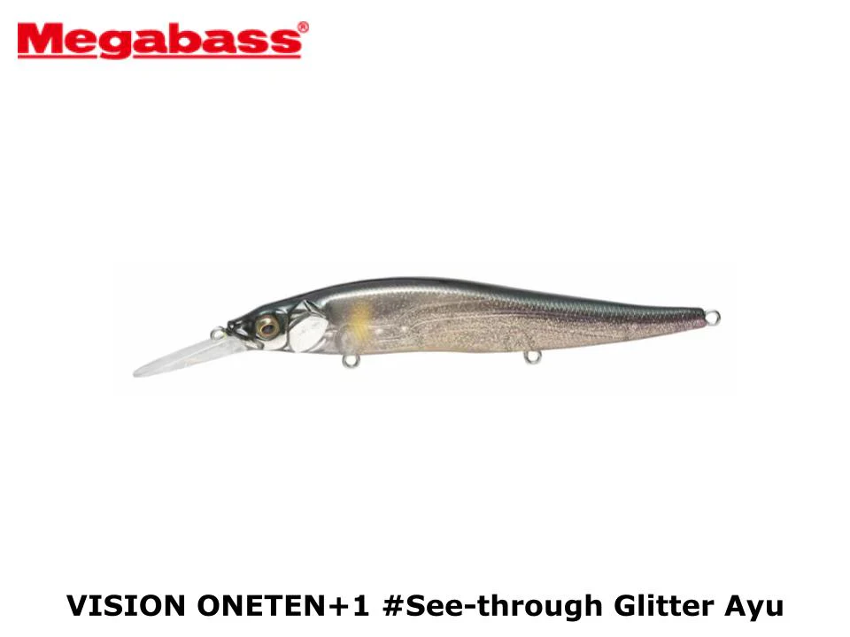 Megabass Vision Oneten + 1 #See-through Glitter Ayu