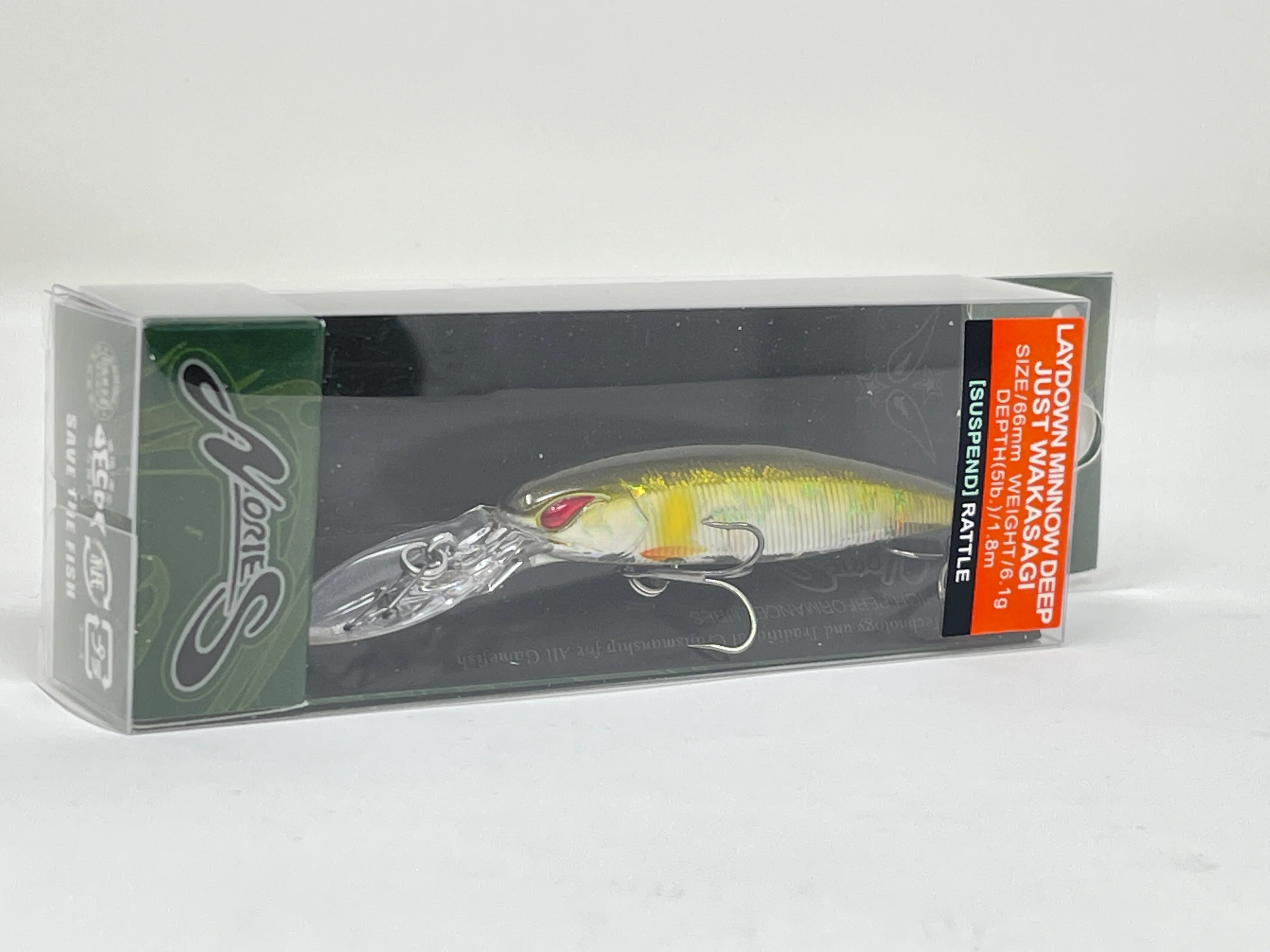 Nories Laydown Minnow Deep Just Wakasagi BR-194H Hologram Ayu 66mm 6.1g