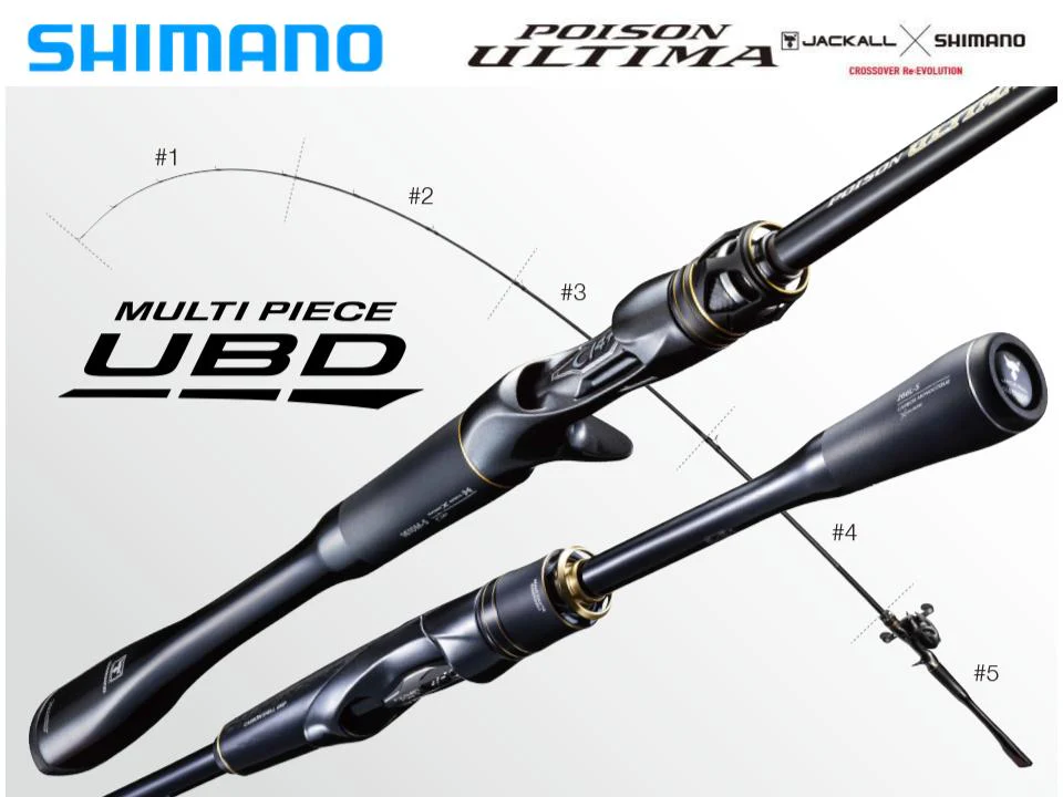 Shimano 23 Poison Ultima 5 Piece Spinning 266L-5 Sic - Image 4