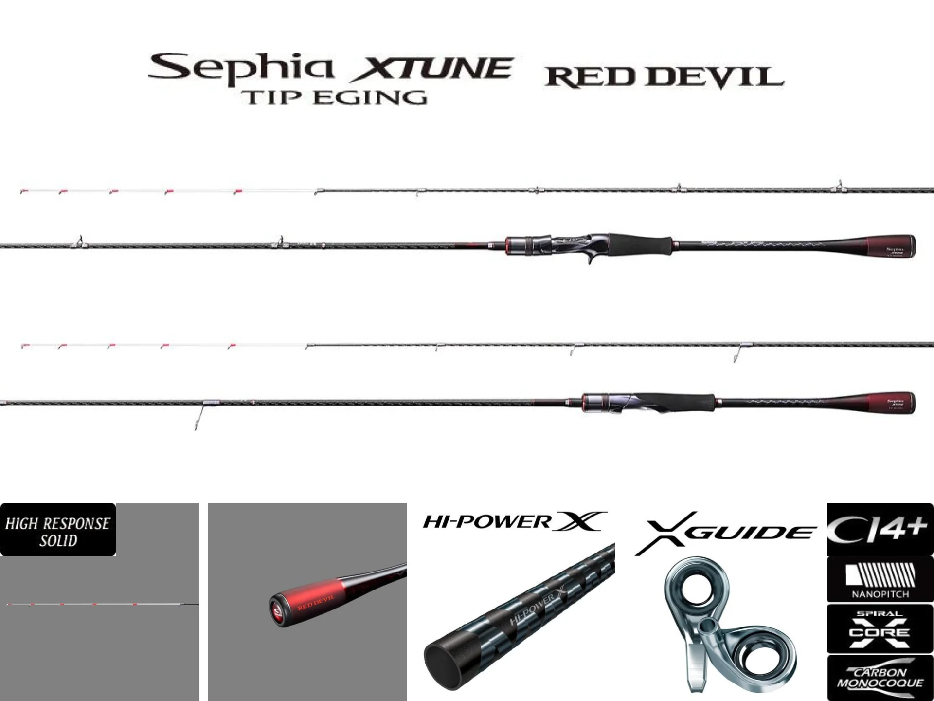 Pre-Order Shimano Sephia Xtune Tip Eging Red Devil S608MH-S - Image 2