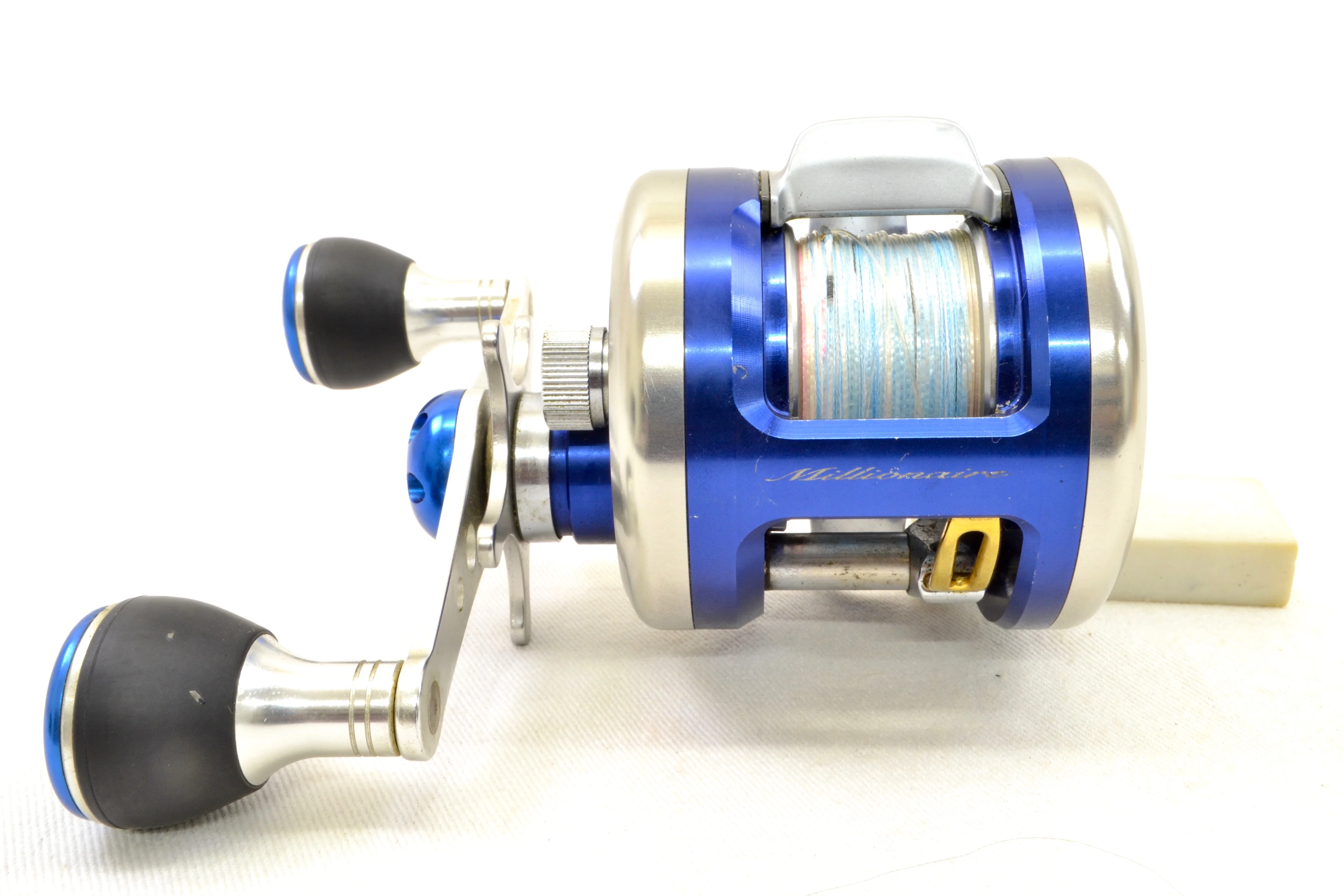 Used Daiwa Millionaire Bay Area Special 200BB Blue Backer Right 96mm Custom Handle - Image 6